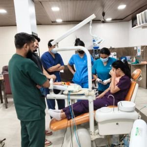 Dental training facility interior